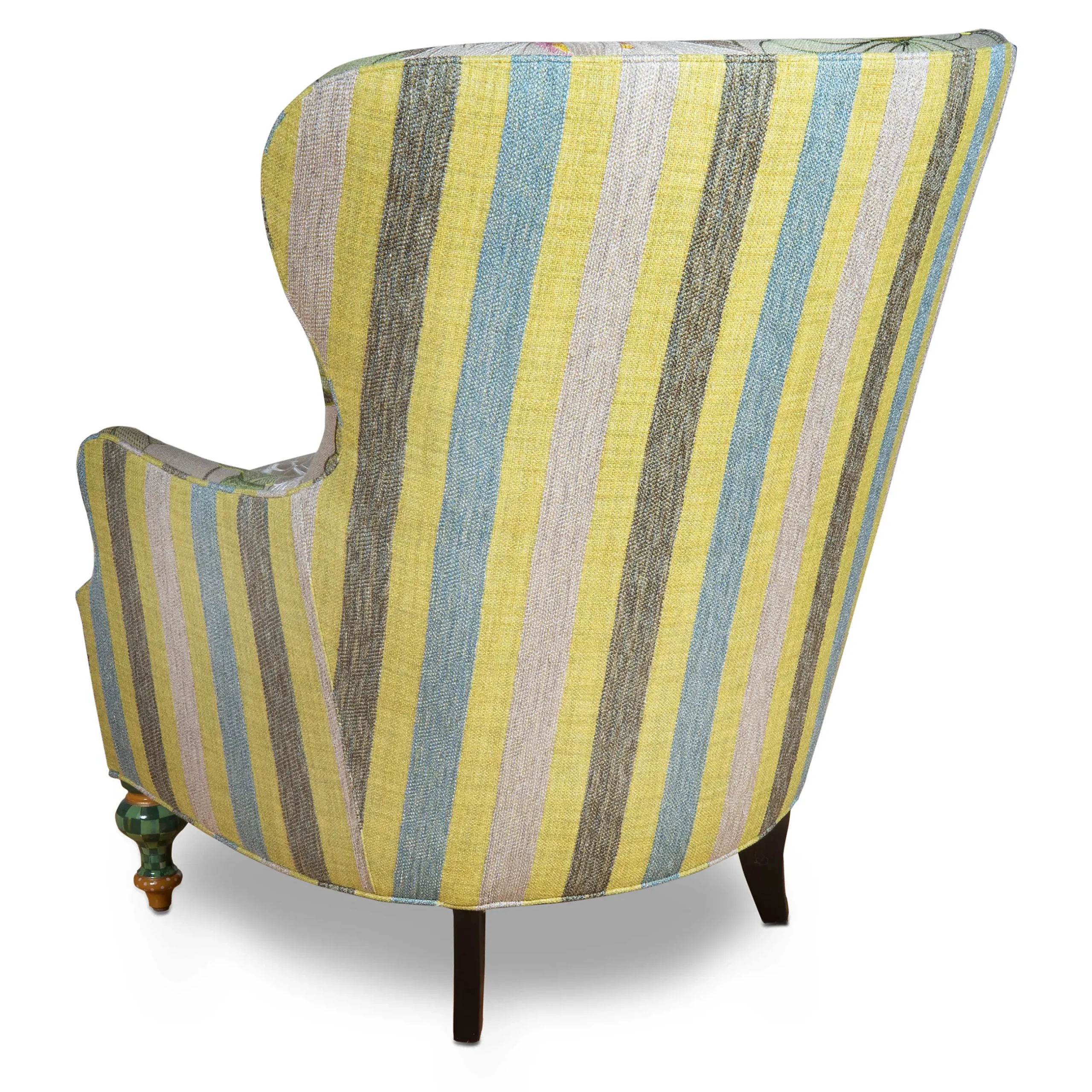 Outlet MacKenzie-Childs Lily Pond Wing Chair