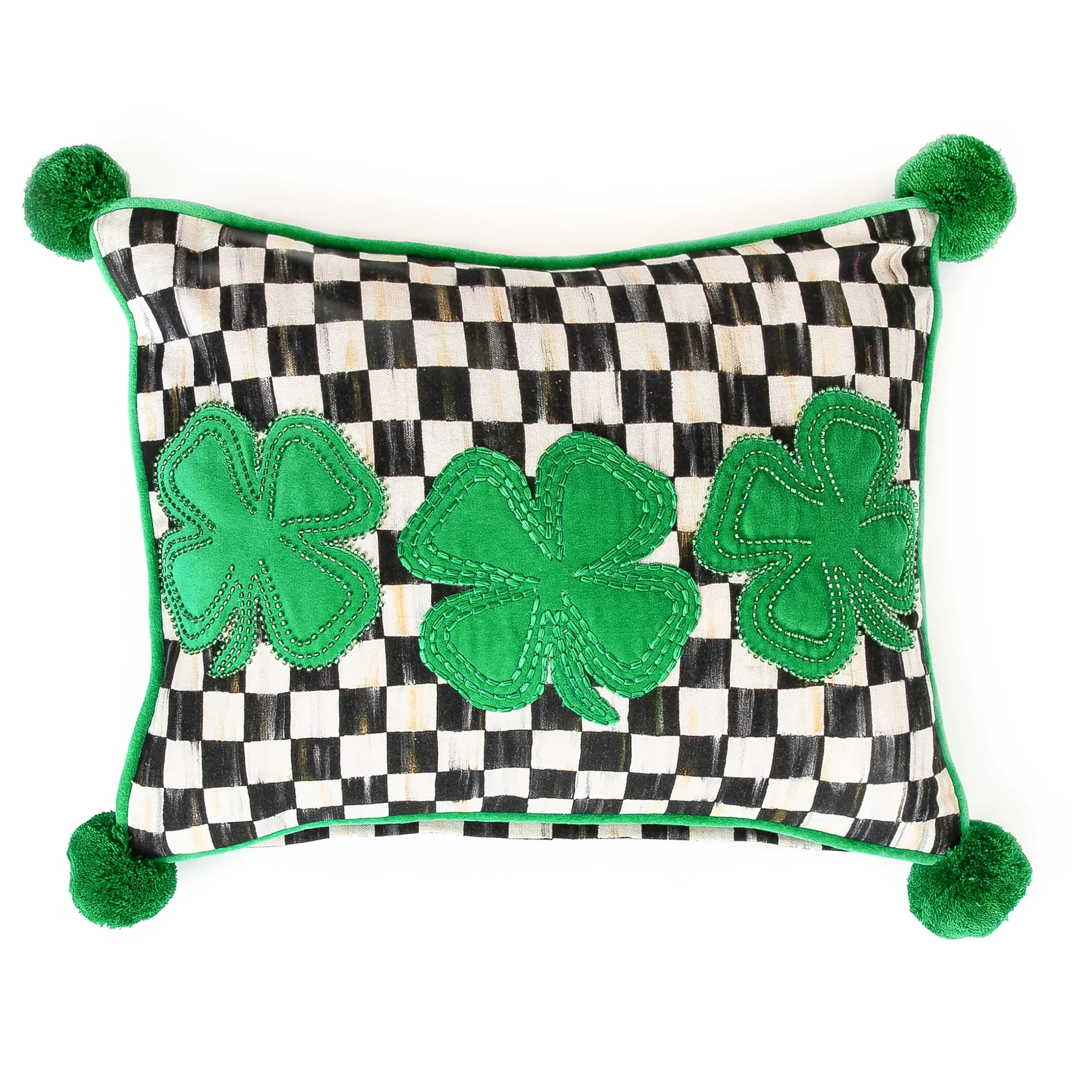 Online MacKenzie-Childs Lucky Clover Lumbar Pillow