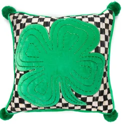Best MacKenzie-Childs Lucky Clover Pillow