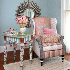 New MacKenzie-Childs Marble Side Table