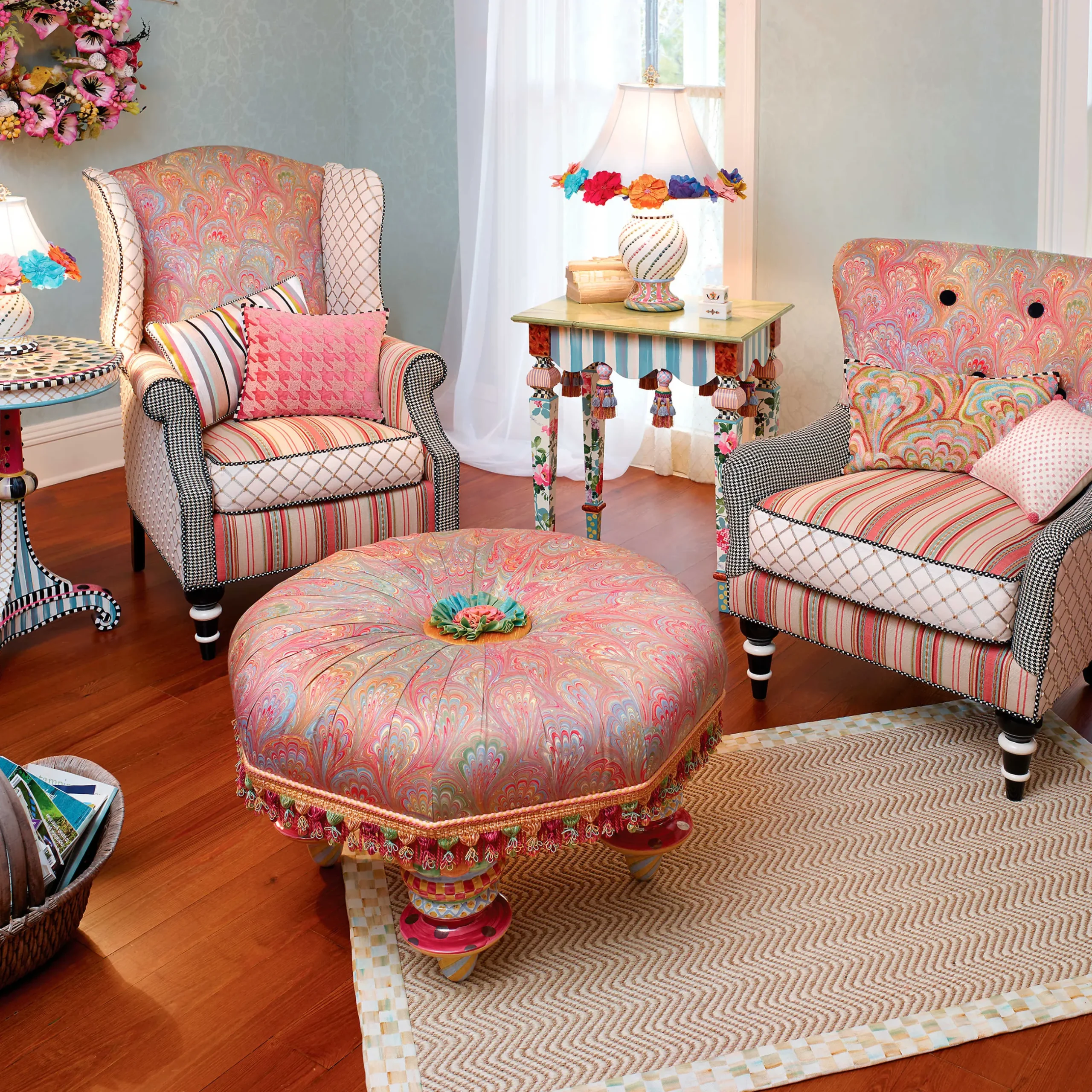 New MacKenzie-Childs Marble Side Table