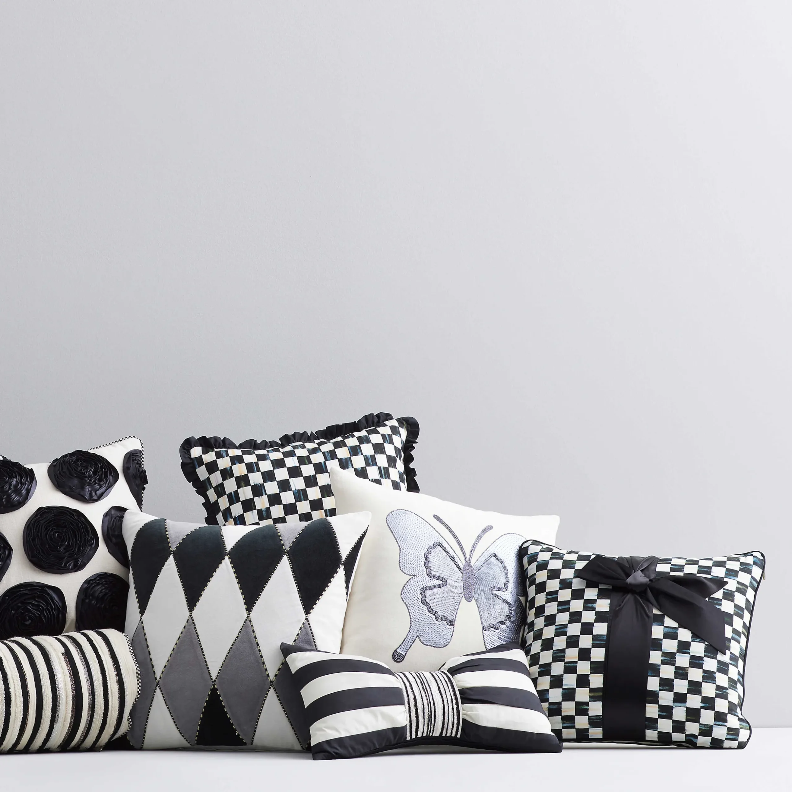 Hot MacKenzie-Childs Marquee Bow Pillow