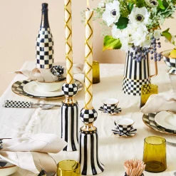 Hot MacKenzie-Childs Marquee Candle Holders - Set Of 2