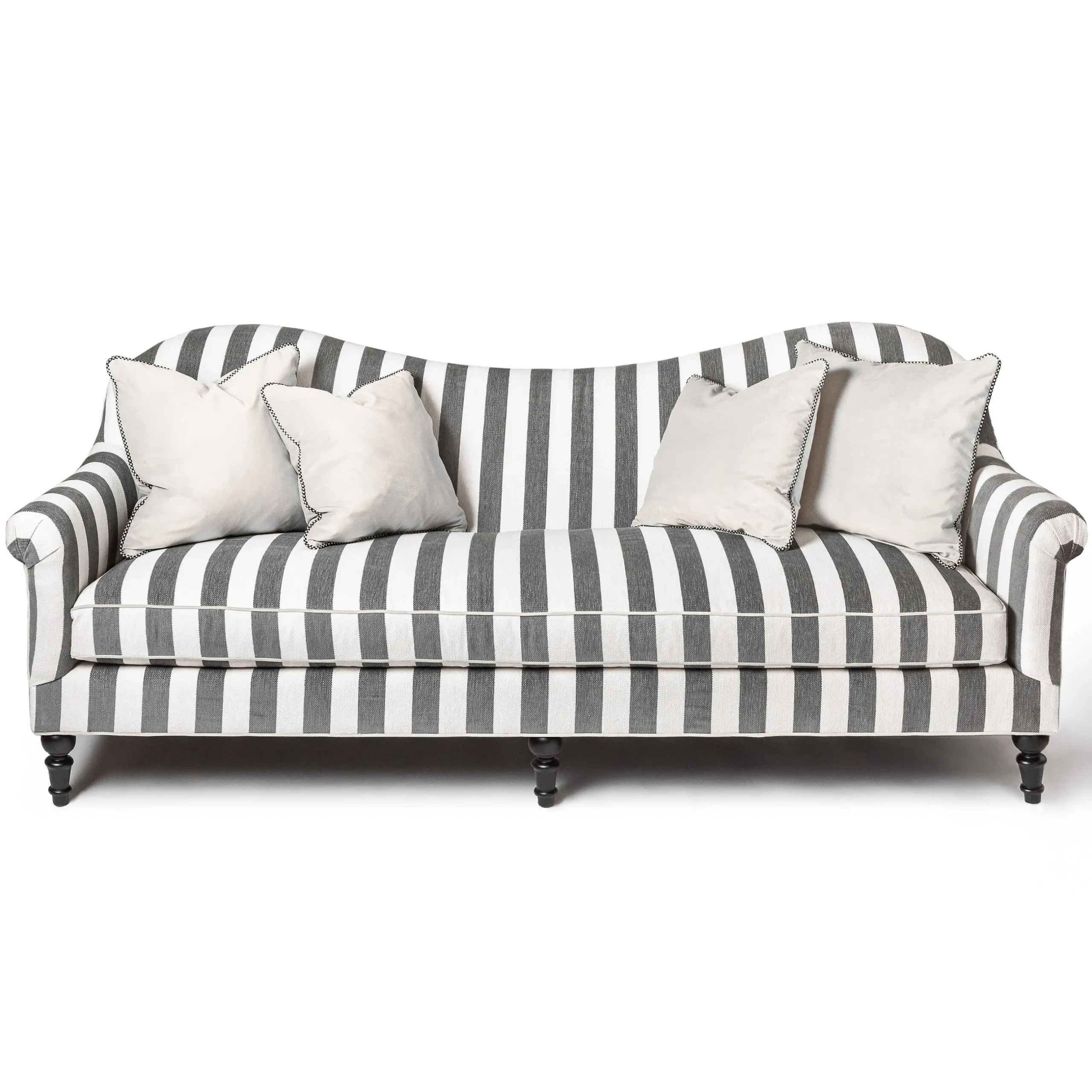 Online MacKenzie-Childs Marquee Sofa - Chenille Grey Stripe