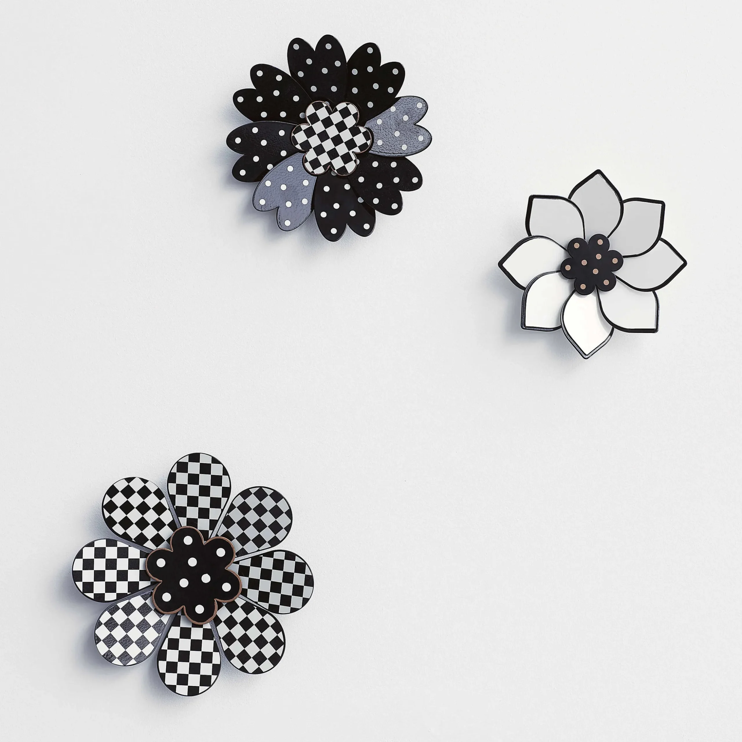 Hot MacKenzie-Childs Marquee Wall Flowers - Set Of 3