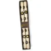 New MacKenzie-Childs Mod Flower Dinner Candles – Silver & Gold – Set Of 2