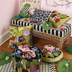MacKenzie-Childs Moonlight Garden Footstool