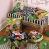 Clearance MacKenzie-Childs Moonlight Garden Pillow