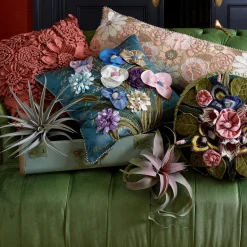Clearance MacKenzie-Childs Moonlight Garden Pillow
