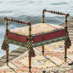 New MacKenzie-Childs Musette Bench - 2'