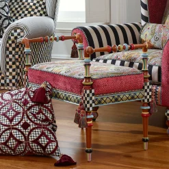 New MacKenzie-Childs Musette Bench - 2'