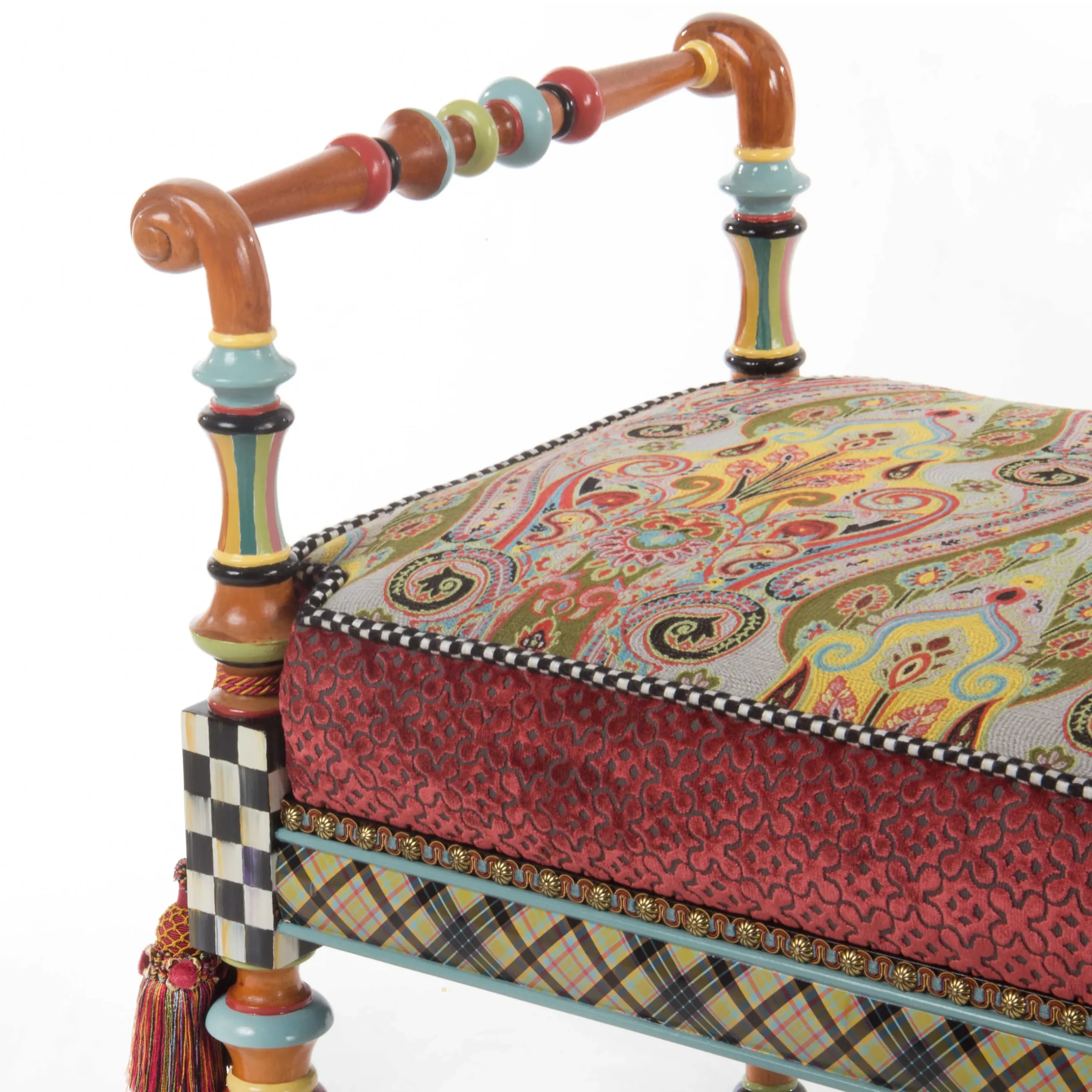 New MacKenzie-Childs Musette Bench - 2'