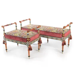 New MacKenzie-Childs Musette Bench - 2'