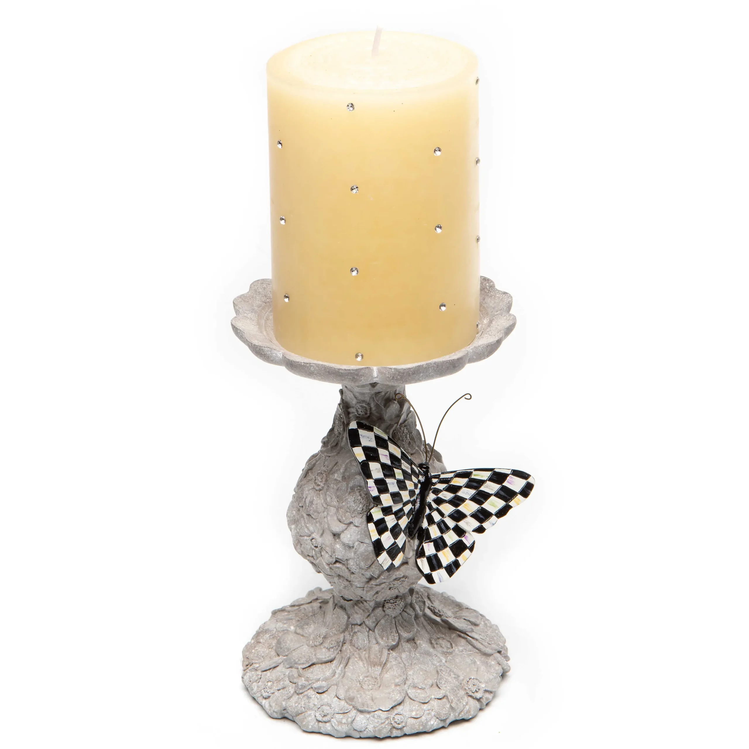 New MacKenzie-Childs Naturals Pillar Candle Holder - Short