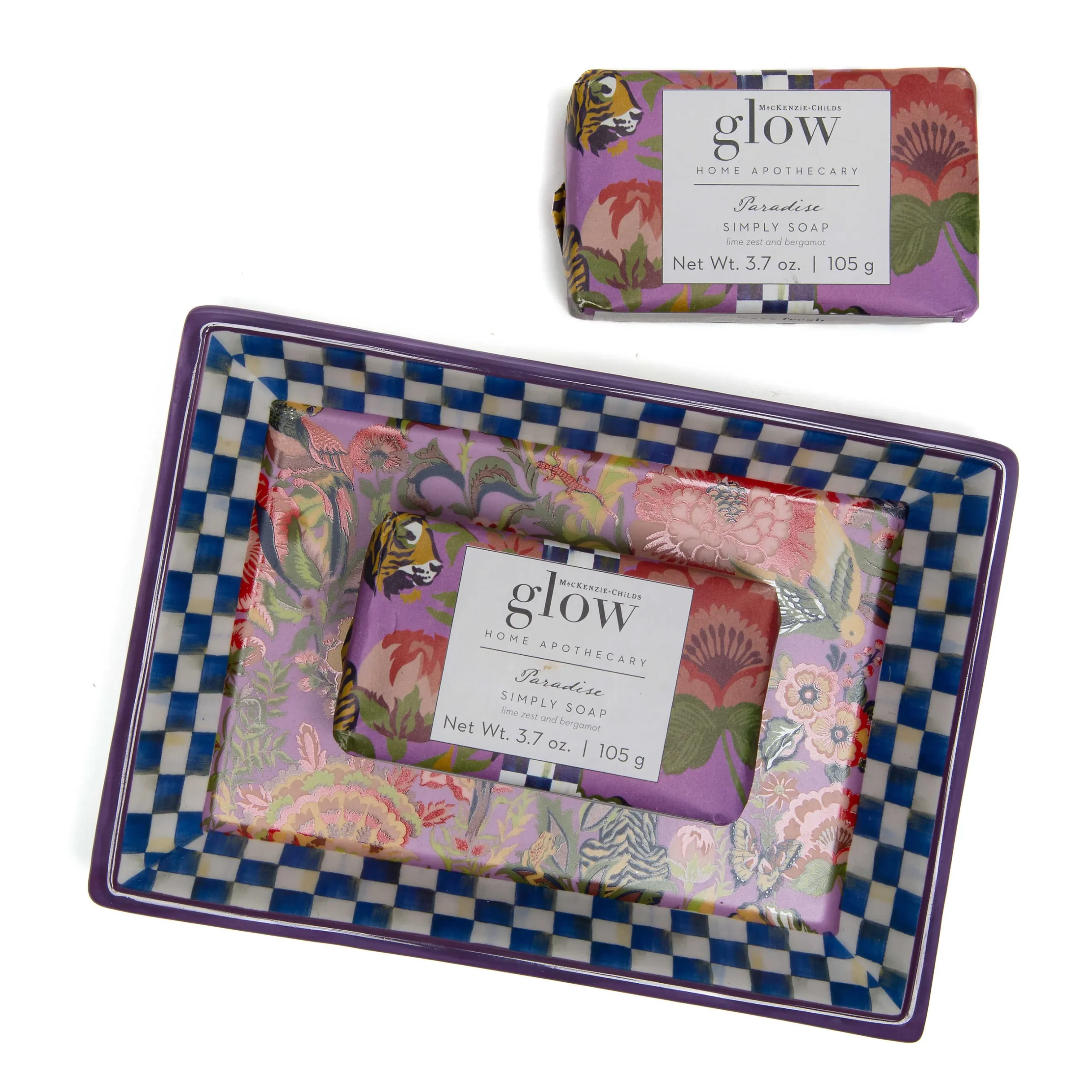 Hot MacKenzie-Childs Paradise Bar Soap & Dish Set