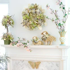 Hot MacKenzie-Childs Parchment Check Butterfly Wall Decor