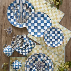 Best MacKenzie-Childs Parchment Check Cork Back Placemats - Set Of 4