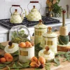 Sale MacKenzie-Childs Parchment Check Enamel Canister - Medium