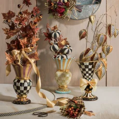 Discount MacKenzie-Childs Parchment Check Great Vase