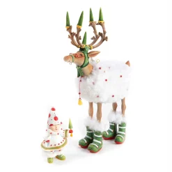 Clearance MacKenzie-Childs Patience Brewster Dash Away Blitzen Reindeer Figure