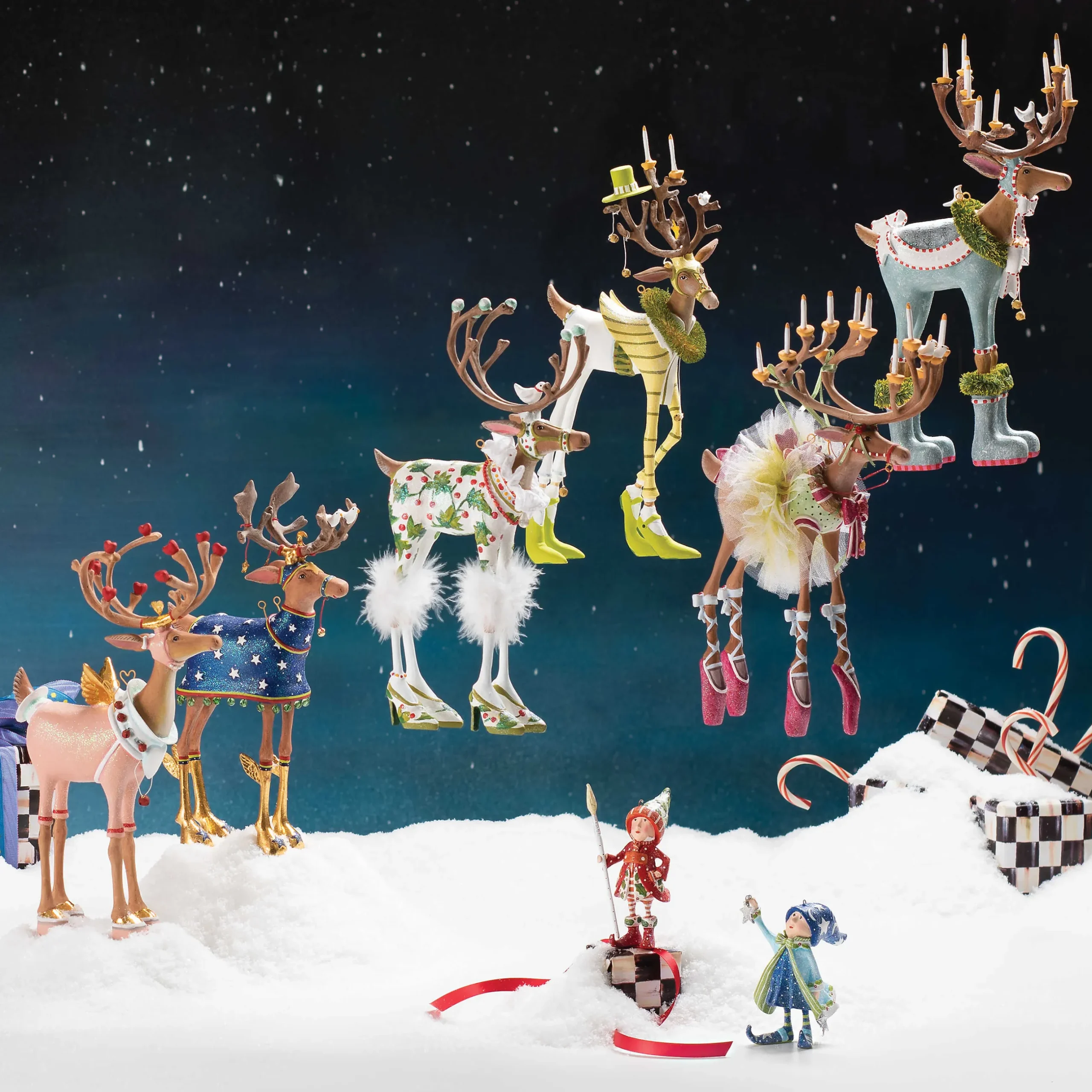 Online MacKenzie-Childs Patience Brewster Dash Away Comet Reindeer Figure