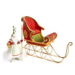 Best MacKenzie-Childs Patience Brewster Dash Away Candlelight Santa Figure