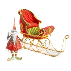 Clearance MacKenzie-Childs Patience Brewster Dash Away Dashing Santa Figure