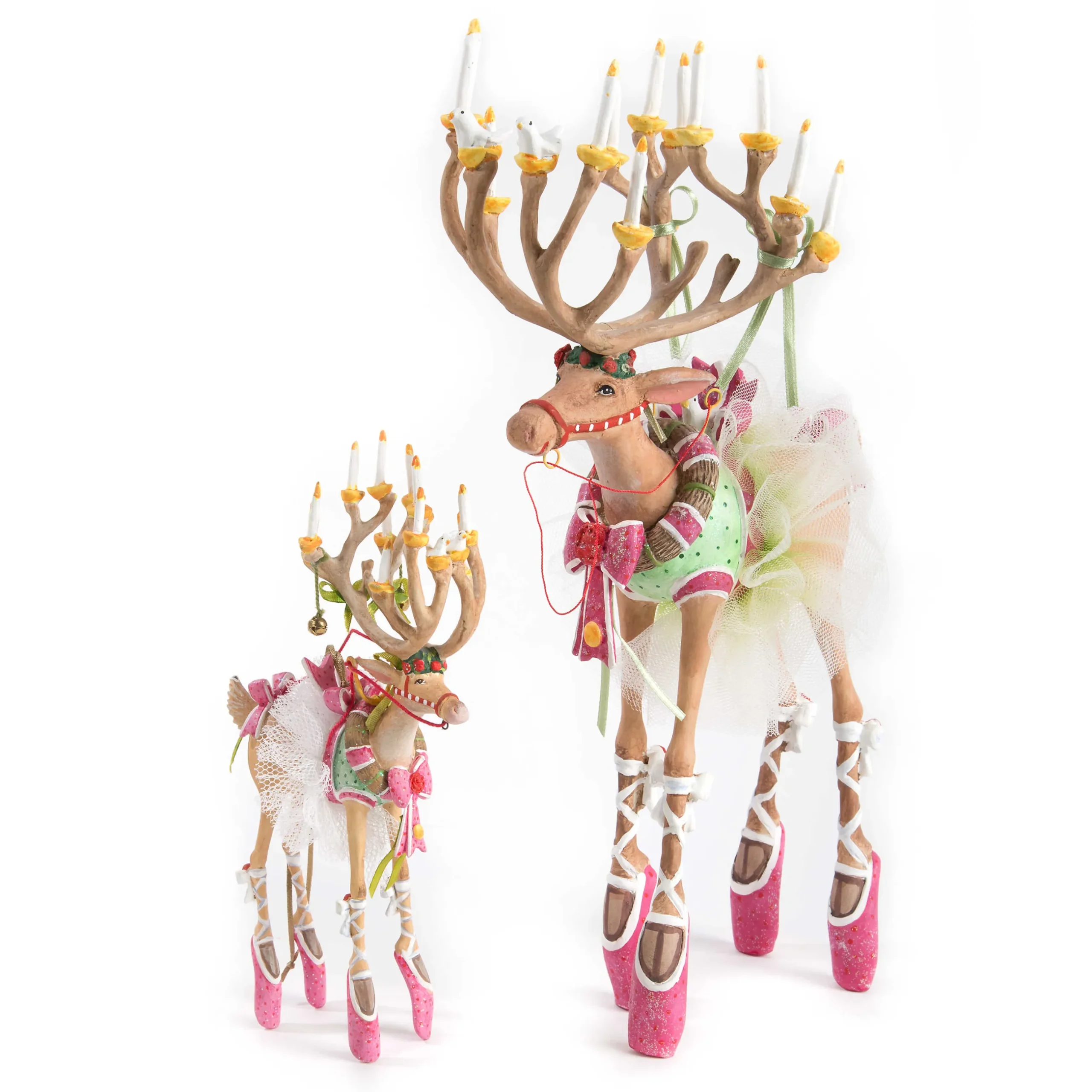New MacKenzie-Childs Patience Brewster Dash Away Dancer Reindeer Figure