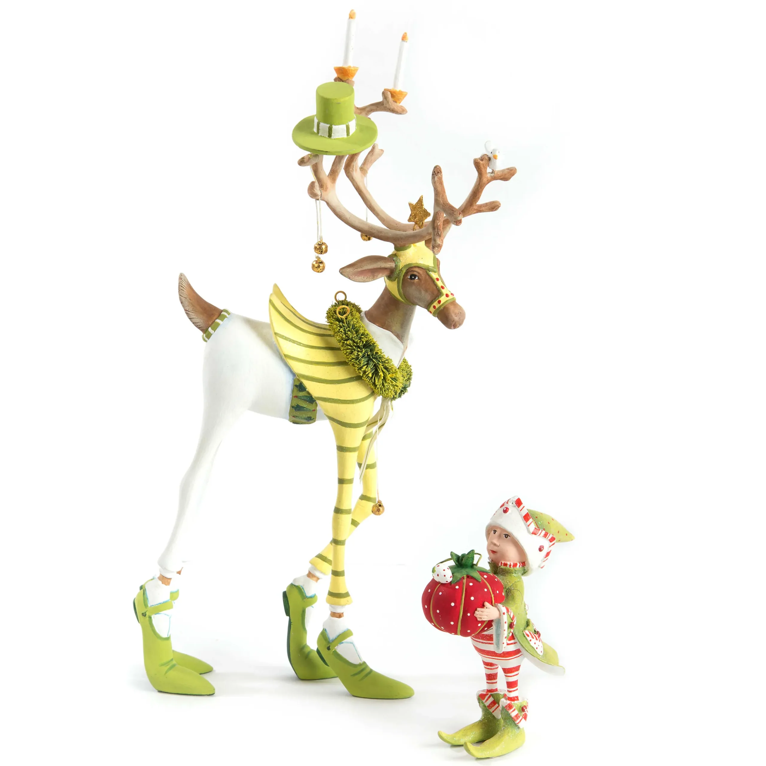 Outlet MacKenzie-Childs Patience Brewster Dash Away Prancer Reindeer Figure