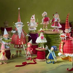 Best MacKenzie-Childs Patience Brewster Dash Away Red Mrs. Santa Figure