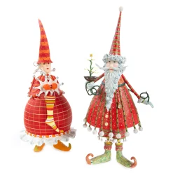 Best MacKenzie-Childs Patience Brewster Dash Away Red Mrs. Santa Figure