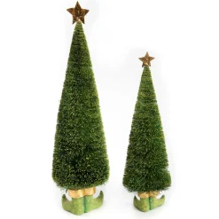 Clearance MacKenzie-Childs Patience Brewster Dash Away Sisal Elf Tree Figures