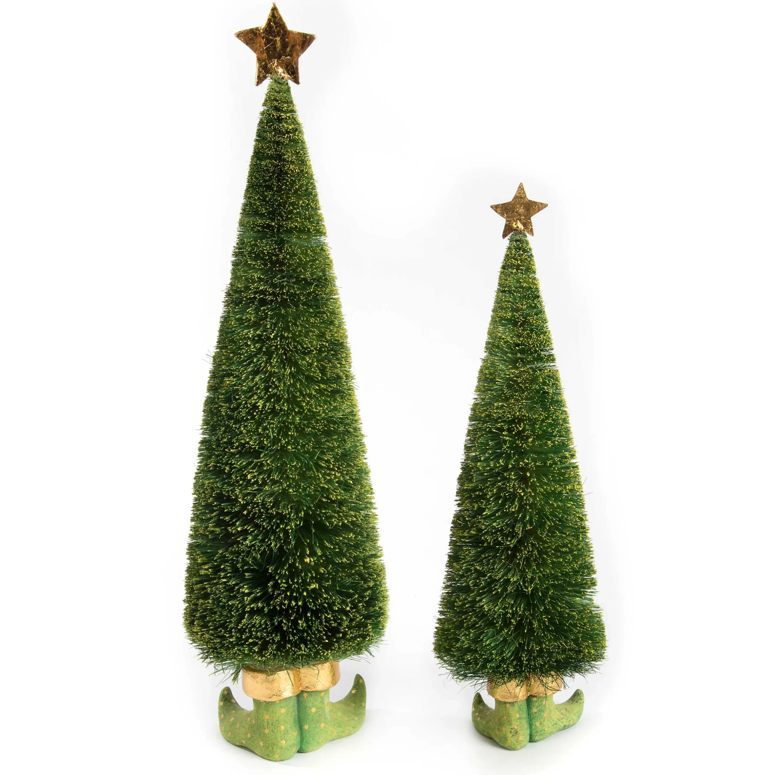 Clearance MacKenzie-Childs Patience Brewster Dash Away Sisal Elf Tree Figures