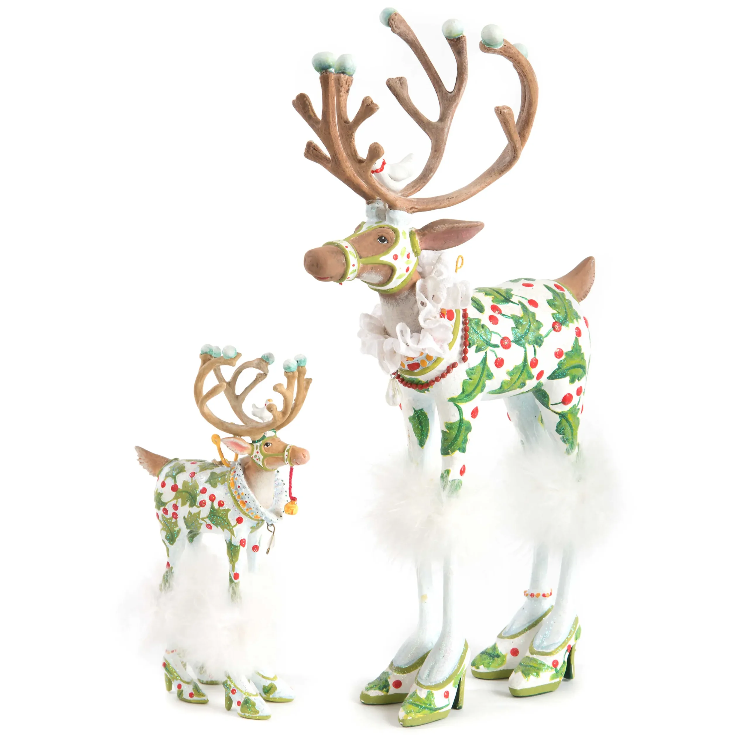 New MacKenzie-Childs Patience Brewster Dash Away Vixen Reindeer Figure