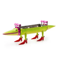 Clearance MacKenzie-Childs Patience Brewster Gloria Alligator Planter