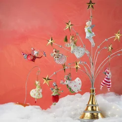 Clearance MacKenzie-Childs Patience Brewster Golden Star Ornament Stand
