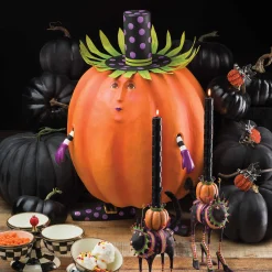 Best MacKenzie-Childs Patience Brewster Gourdon Pumpkin Display Figure