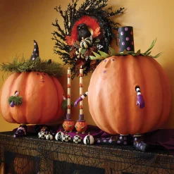 Best MacKenzie-Childs Patience Brewster Gourdon Pumpkin Display Figure