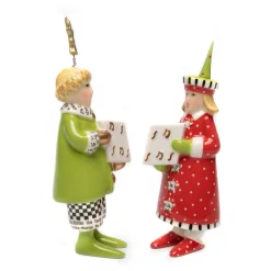 Best MacKenzie-Childs Patience Brewster Holiday Carolers Salt & Pepper Set
