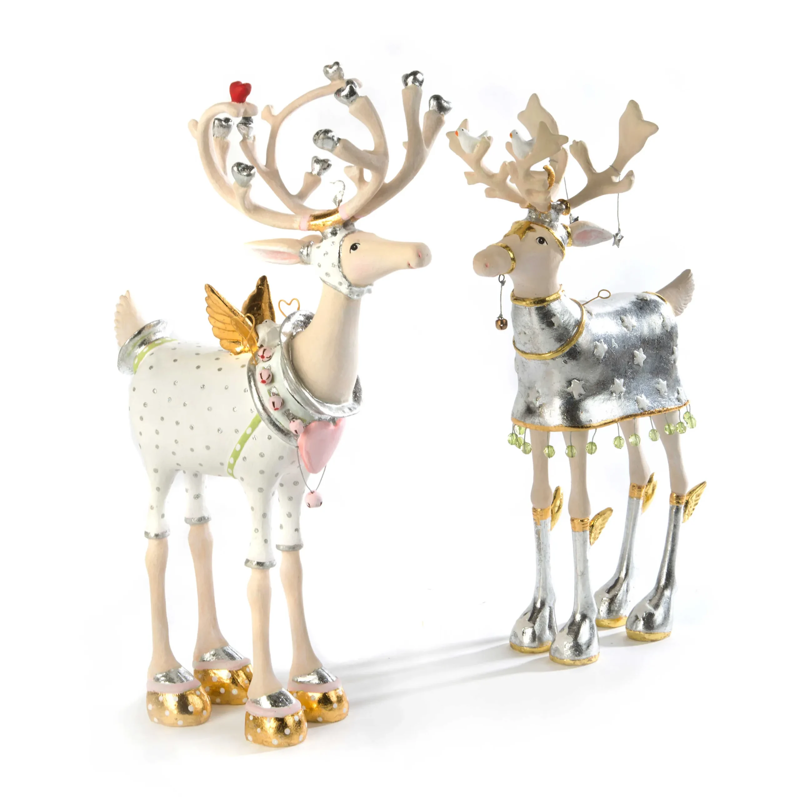 New MacKenzie-Childs Patience Brewster Moonbeam Comet Reindeer Figure