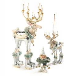 MacKenzie-Childs Patience Brewster Moonbeam Dasher Reindeer Figure
