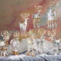 Clearance MacKenzie-Childs Patience Brewster Moonbeam Prancer Reindeer Figure