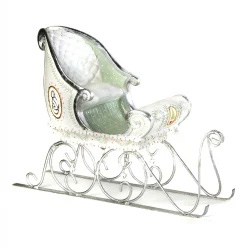 New MacKenzie-Childs Patience Brewster Moonbeam Sleigh Figure