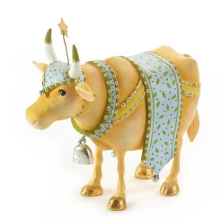New MacKenzie-Childs Patience Brewster Nativity Manger Cow Figure