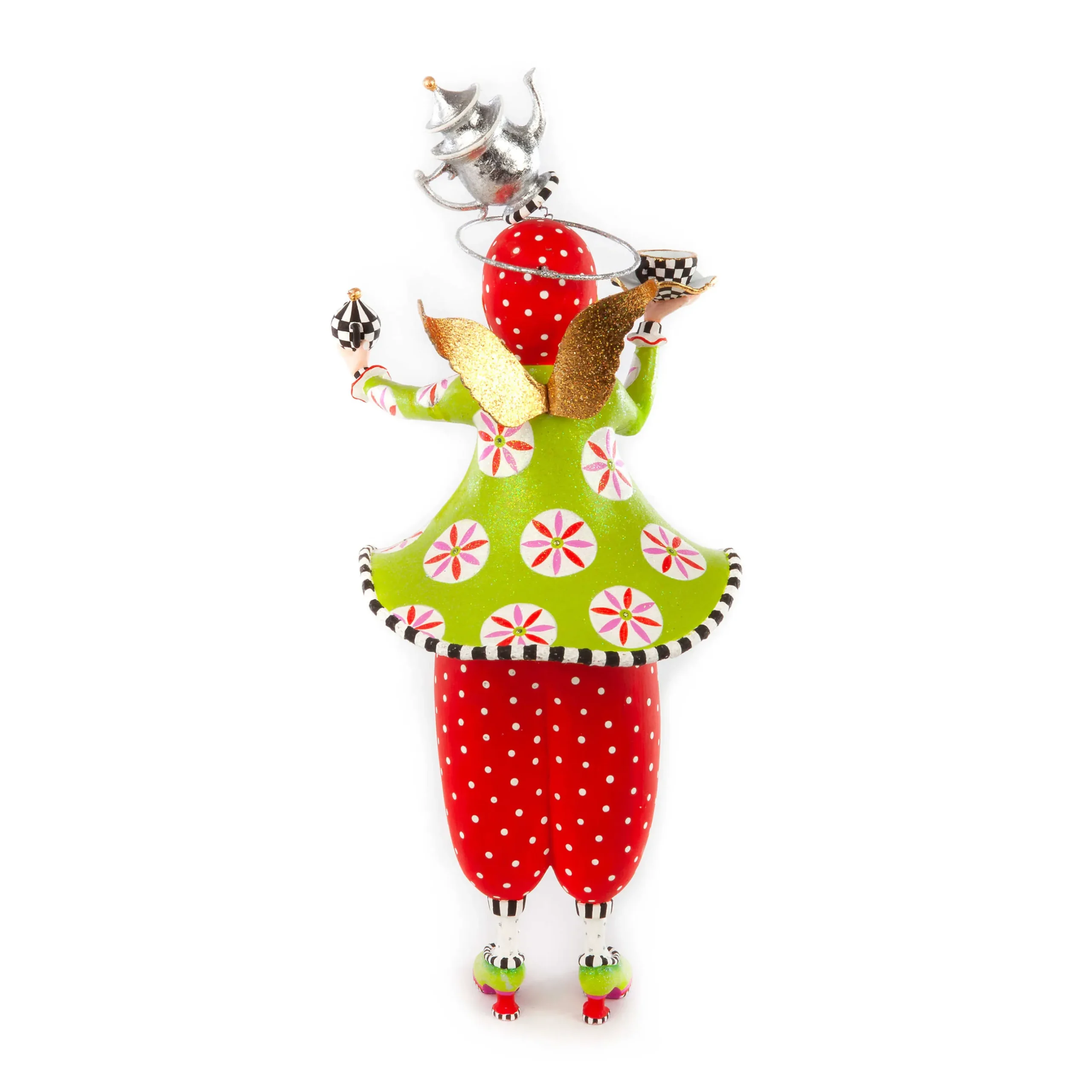 New MacKenzie-Childs Patience Brewster Paradise In A Cup Angel Figure