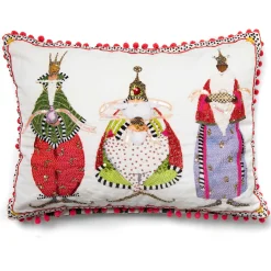 MacKenzie-Childs Patience Brewster Three Kings Lumbar Pillow