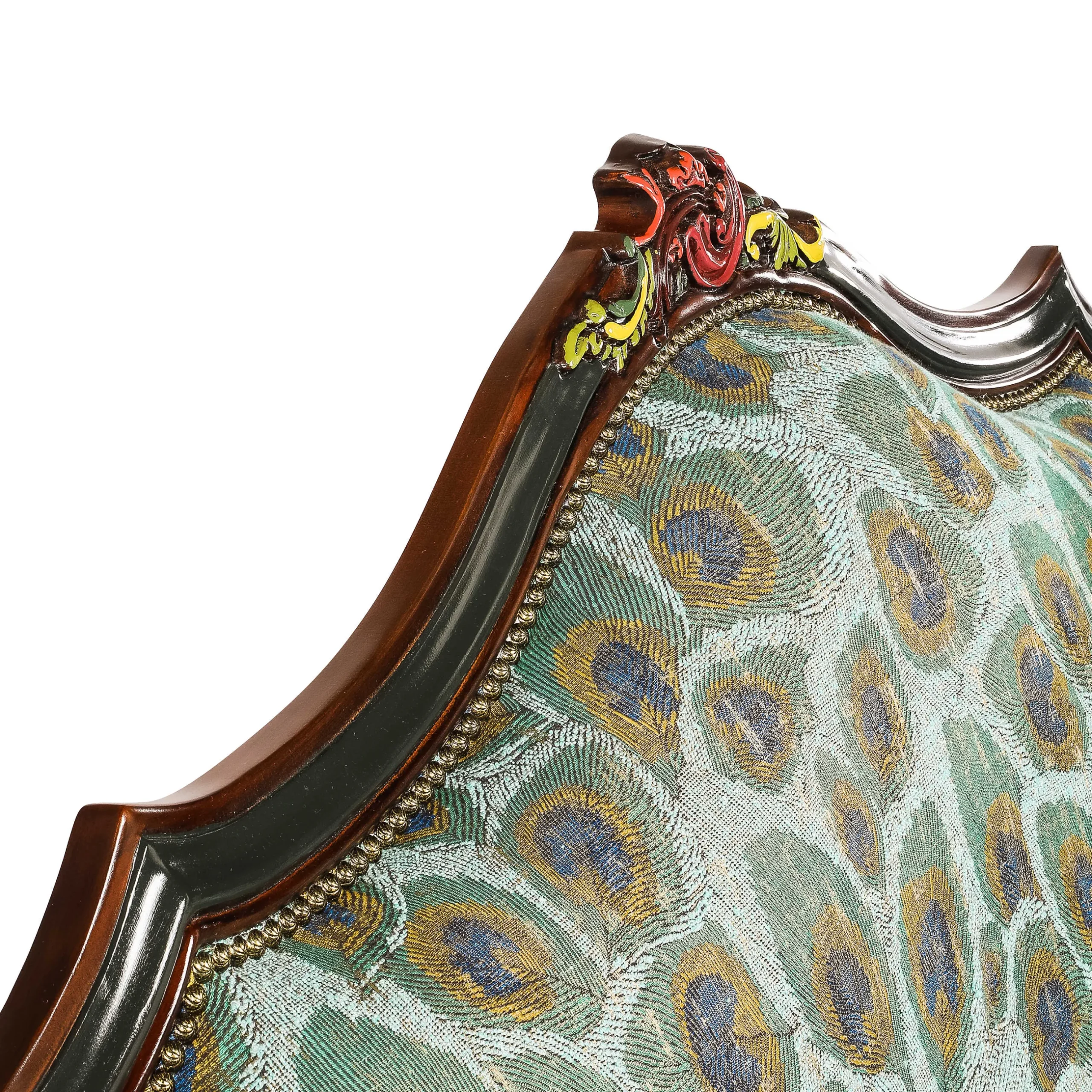 MacKenzie-Childs Peacock Sofa