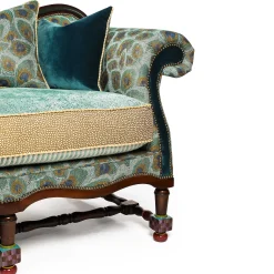 MacKenzie-Childs Peacock Sofa