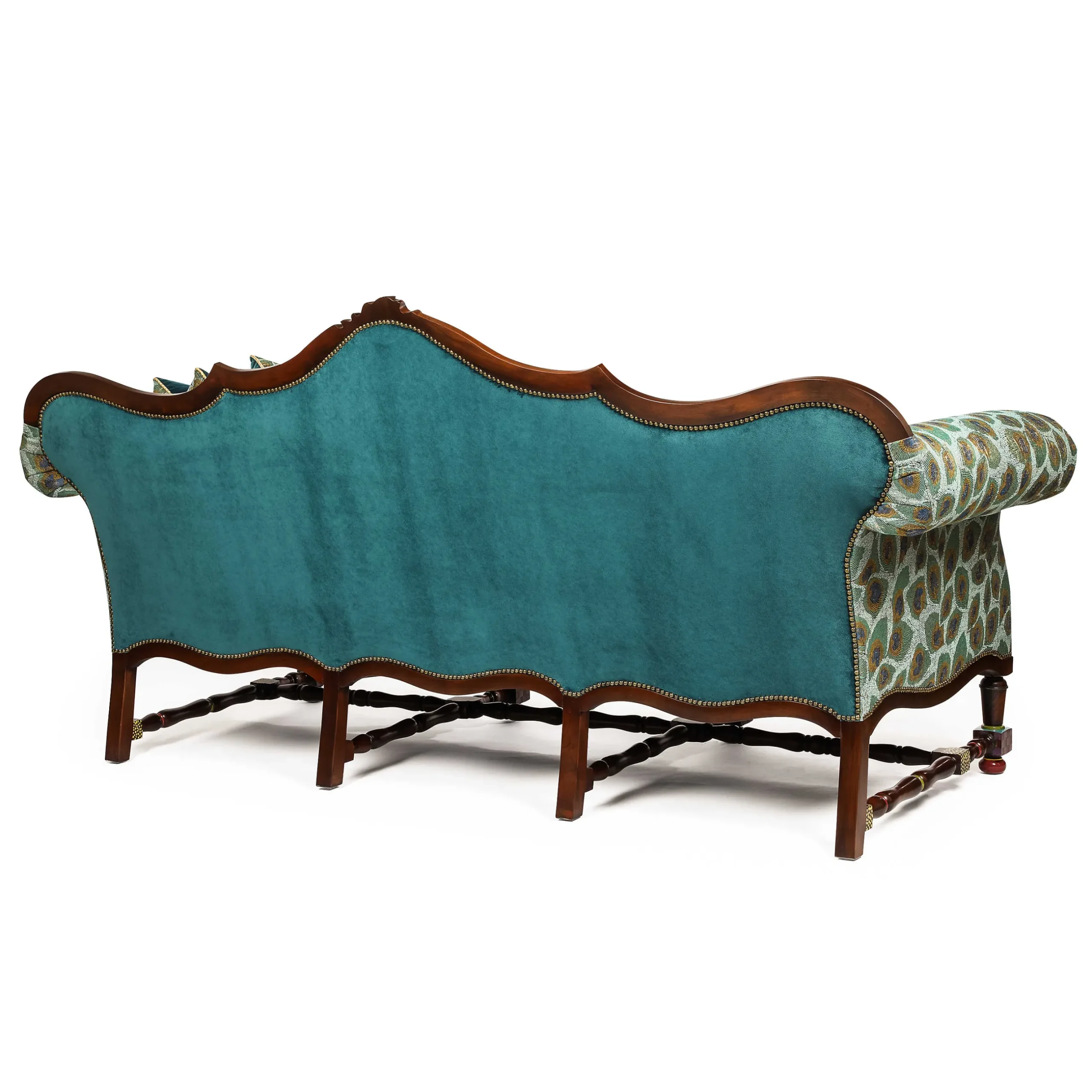 MacKenzie-Childs Peacock Sofa