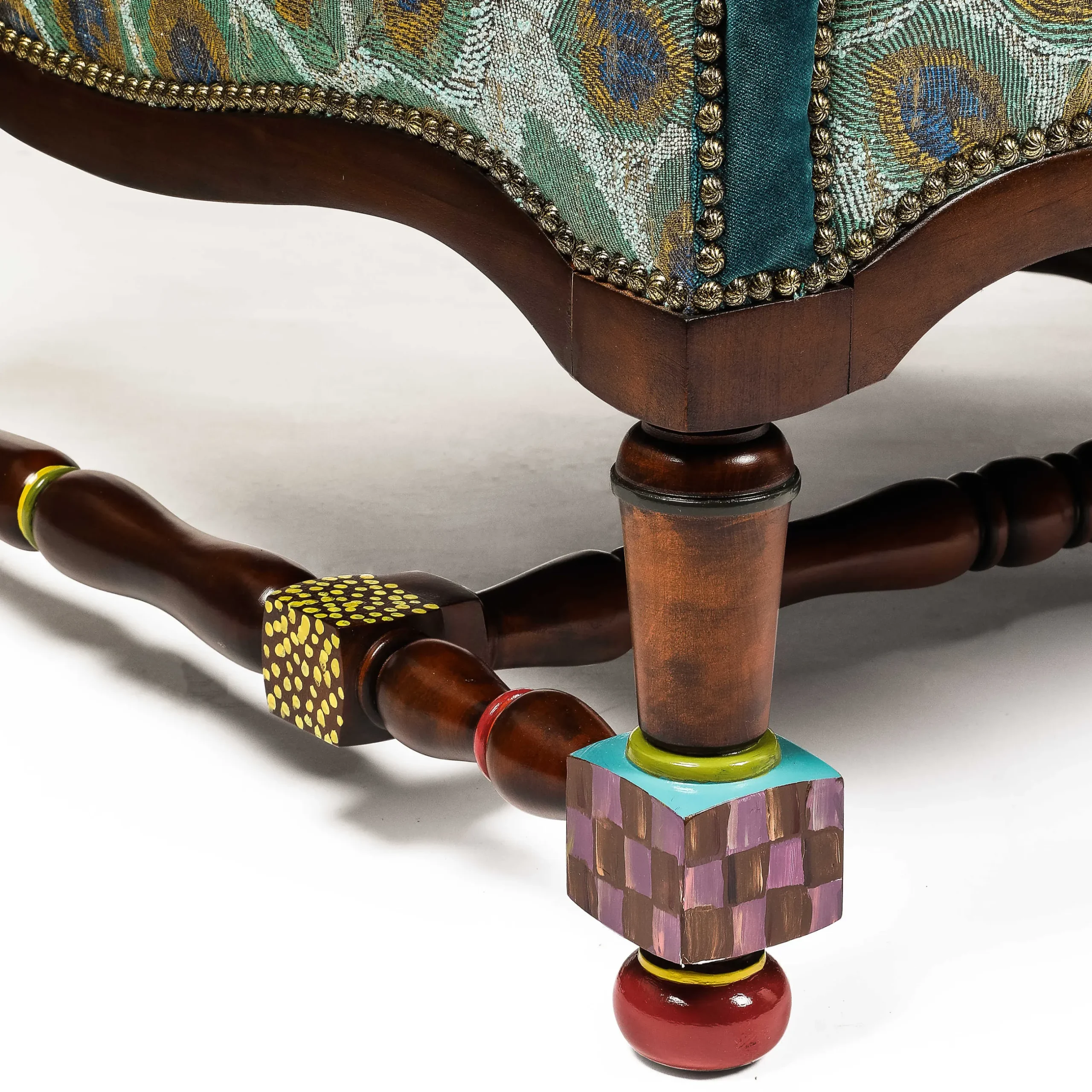 MacKenzie-Childs Peacock Sofa